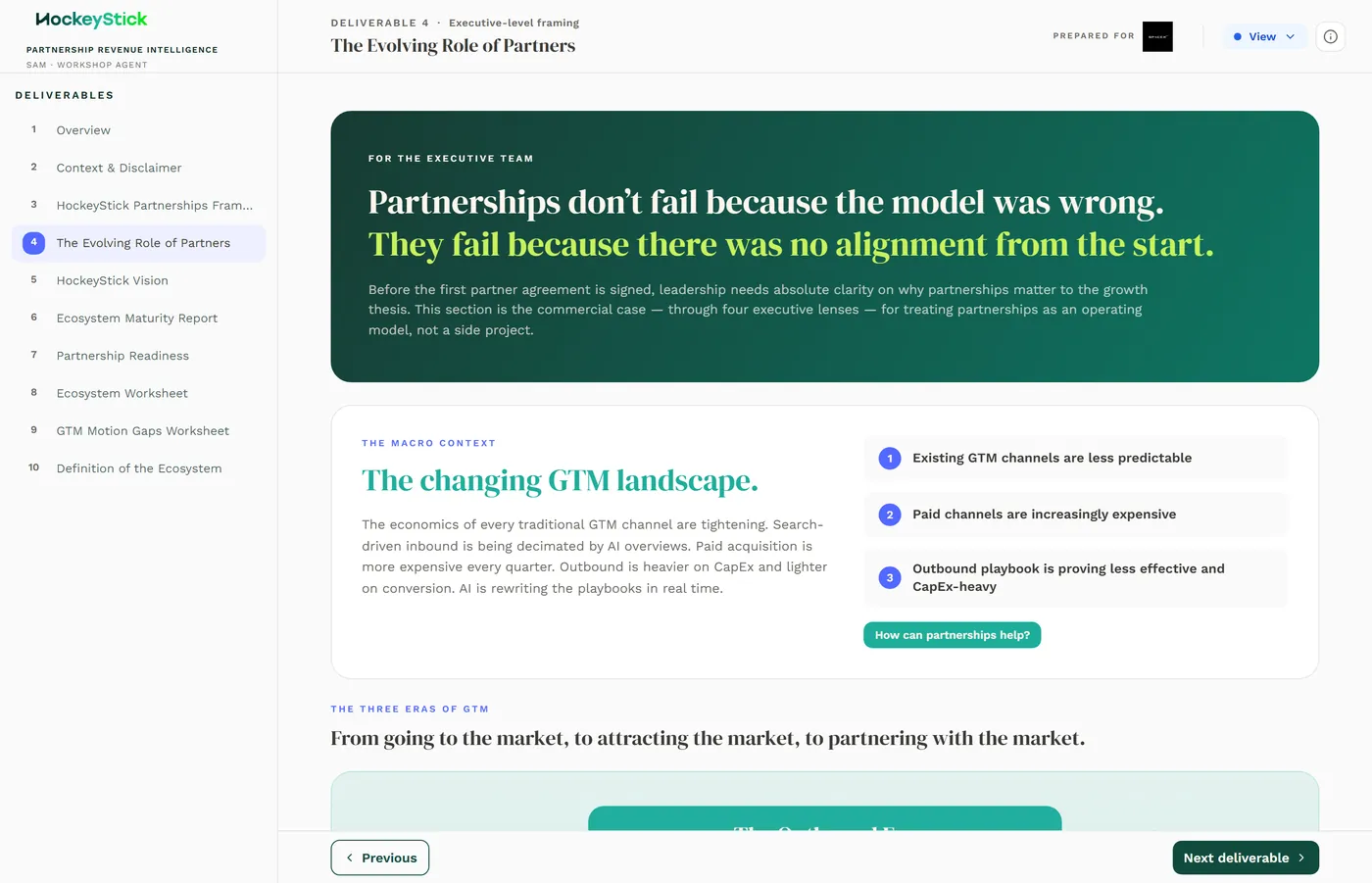 The Evolving Role of Partners: the changing GTM landscape, the commercial outcomes, and where partnership ecosystems benefit all participants.